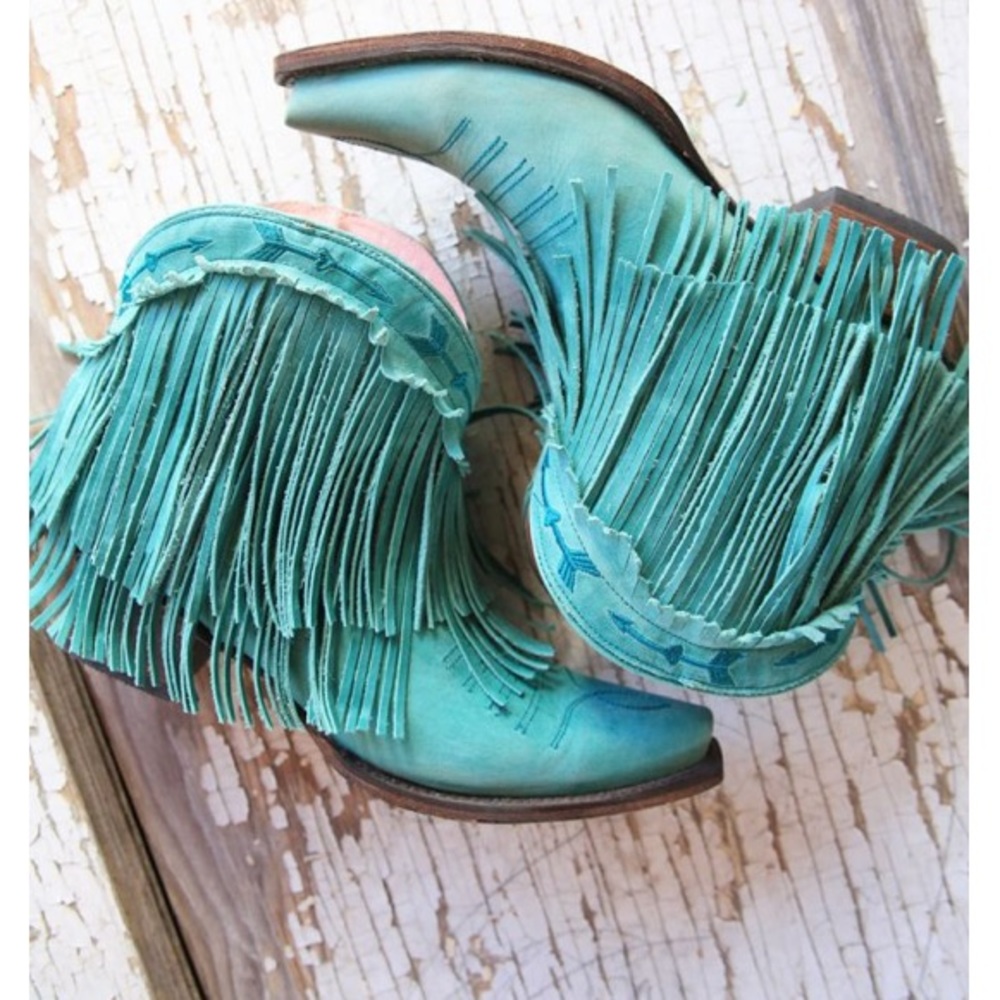 Brand New Girls Junk Gypsy Leather Cowboy Boots